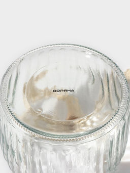 Банка для сыпучих Доляна «Ёжик в золотом», 600 мл, с керамической крышкой, стекло, прозрачная