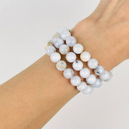 Бусины для украшений из Кахолонга (46 бусин) 39 см