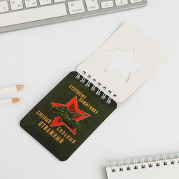 Подарочный набор канцелярский, ластики 2 шт., блокнот, карандаши 23 февраля - Artfox фото 8