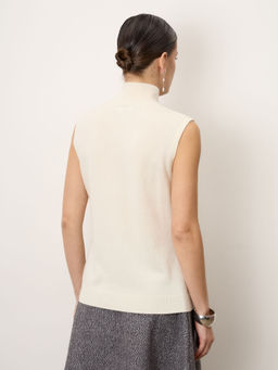 Джемпер женский из кашемира 6051 кремовый