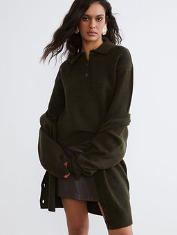 Polo Yaka Kad?n Triko Kazak