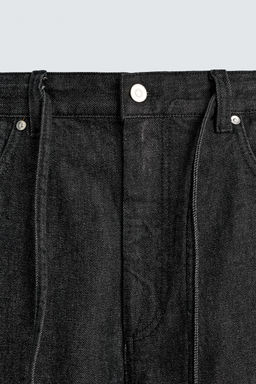 JEANS RELAXED FLARE FIT / Negro - Zara фото 10