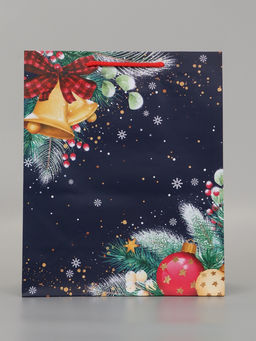 Цена за 2 шт. Пакет подарочный «Праздничные колокольчики», 26×12×32 см