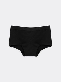 Цена за 2 штуки!!! Хлопковые трусы-шорты черные однотонные и для девочек