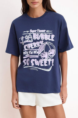 TRENDYOLMILLA K?rm?z? %100 Suprem Bask?l? Oversize/Rahat Kesim Orme T-Shirt TWOSS24TS00123  фото 15