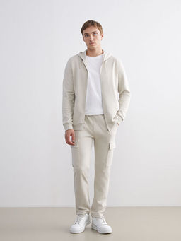 Kap??onlu Erkek Fermuarl? Sweatshirt