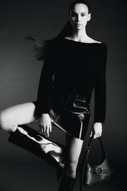 Jersey off-the-shoulder - H&m фото 2