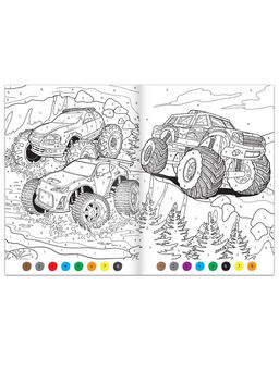 Раскраски по номерам Для мальчиков, набор 4 шт. по 16 стр.