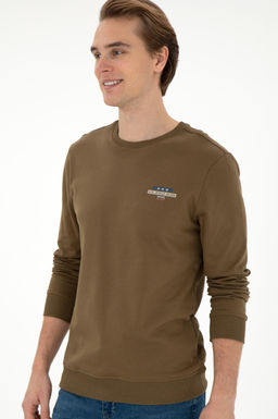 Мужской свитшот цвета хаки Неожиданная скидка в корзине - U.s. polo assn фото 3