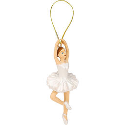 Полирезиновая подвеска "Балерина Роза" 8*3см