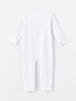 Bisiklet Yaka Uzun Kollu Bask?l? K?z Bebek Tulum - Waikiki фото 2