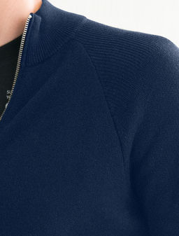 VILATTE / Джемпер тонкой вязки из хлопка на молни  фото 2