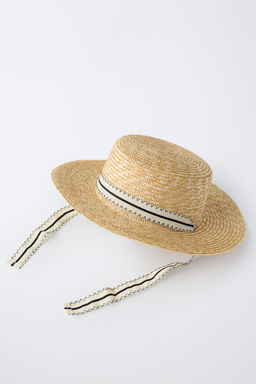 SOMBRERO CANOTIER CINTA / Crudo - Zara фото 4