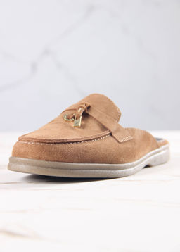 Мюли 1070.2614be. светло коричневая замша