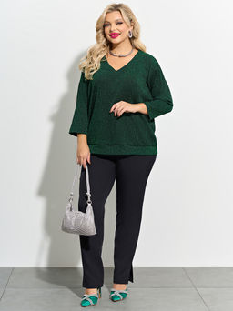 Джемпер 0057-8 темно-зеленый - Dora фото 8