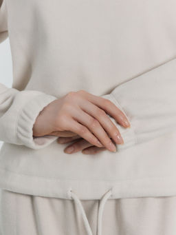 Худи женское кремовое белый песок 502881-1 - Mark formelle фото 5