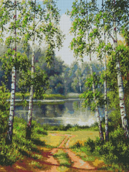 Вышивка крестиком 40х50см, Природа