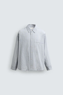 TEXTURED CHECK SHIRT - Zara фото 7