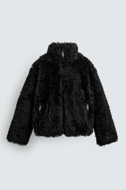 FAUX FUR BOMBER JACKET HARRY LAMBERT FOR ZARA X DISNEY
