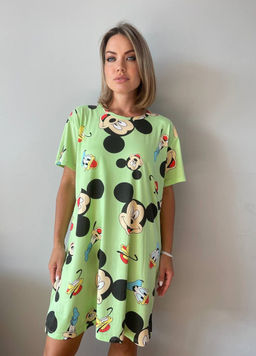 K11384 Домашняя сорочка САЛАТОВЫЙ