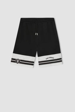 DeFactoFit Короткие шорты из плотной ткани NFL Las Vegas Raiders стандартного кроя  фото 8
