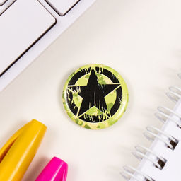 Набор значков на одежду, рюкзак, сумку Граната, 3 шт., d=25 мм, закатные, 7?7 см