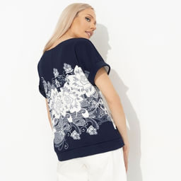 Футболка свободной посадки Жду чудо (floral print) - Charutti фото 5