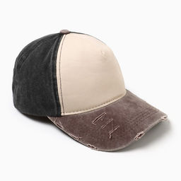 Кепка мужская MINAKU, размер 56-58, 100% хлопок, чёрная