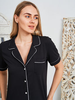 РАСПРОДАЖА Пижама Лолита_О151/черный - Ihomelux фото 5