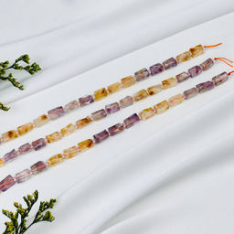 Бусины для украшений из Аметиста и Цитрина 39 см