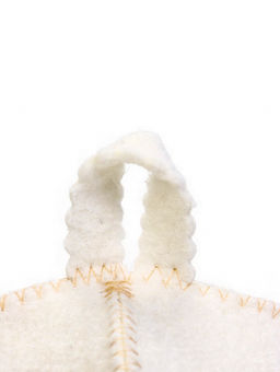 Шапка для бани вышивка "Славно, да душевно!", светлая