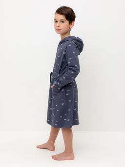 К 5763/стальной,штиль халат дет