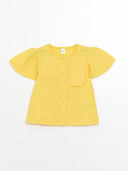 Bisiklet Yaka Kolsuz K?z Bebek Bluz ve ?ort 2li Tak?m - Waikiki фото 2