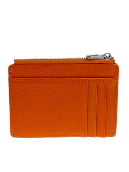 Картхолдер женский из натуральной кожи для пластиковых карт, цвет оранжевый - Greta фото 2