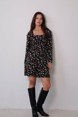 Платье с вырезом каре отрезное по талии - Martichelli фото 46