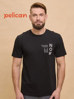 PELICAN, футболка мужская, Черный