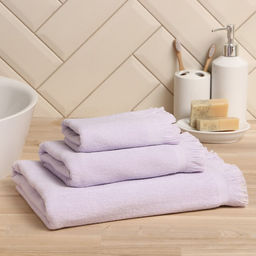 Полотенце махровое Love Life Fringe70х130 см, цвет светло-лавандовый, 100% хлопок, 380 гр/м2
