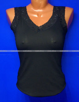 Цена за 1 шт. Майки женские Miss Emma Турция Кружево черные