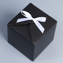 Цена за 2 шт. Коробка подарочная складная, упаковка, «Чёрный», 12×12×12 см
