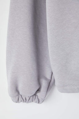Mavi Duz Orme Sweatshirt TKDAW26SW00048 - Trendyolmilla фото 3