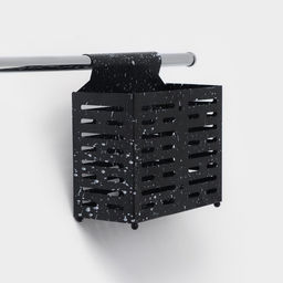 Сушилка для столовых приборов Доляна, 17.5×16.5×9 см, подвесная, металл, чёрная