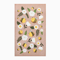 Набор кухонных полотенец «Доляна» Bee and bunny, 2 шт., 28×46 см, 100% хлопок, рогожка 160 г/м²