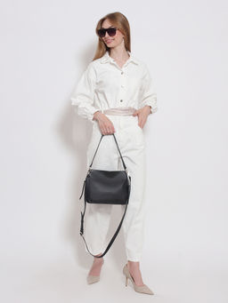 Женская кожаная сумка Richet 3159LN 376 Черный