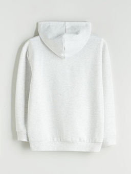 Kap??onlu Erkek ?ocuk Fermuarl? Sweatshirt
