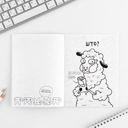 Цена за 10 шт. Блокнот раскраска 12 л., 130×180 «Енотик»