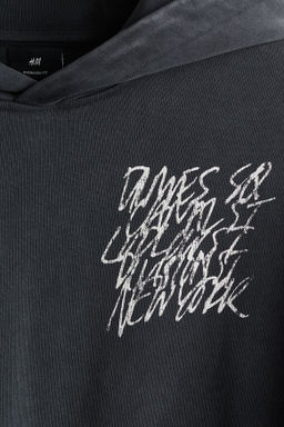 Sudadera con capucha y estampado Oversized Fit - H&m фото 7