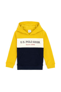 Erkek _ocuk Sar_ Kap__onlu Basic Sweatshirt - U.s. polo assn фото 2