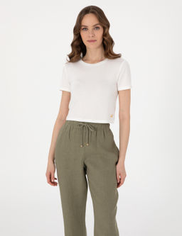 Beyaz Regular Fit Ti__rt