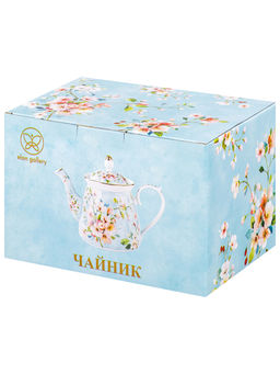 Чайник 1 л 23*13*17 см Яблоневый цвет на голубом NEW BONE CHINA - Elan gallery фото 7