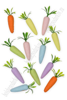 Пасхальный декор "Морковка" 5 см (12 шт) SF-7199, №1